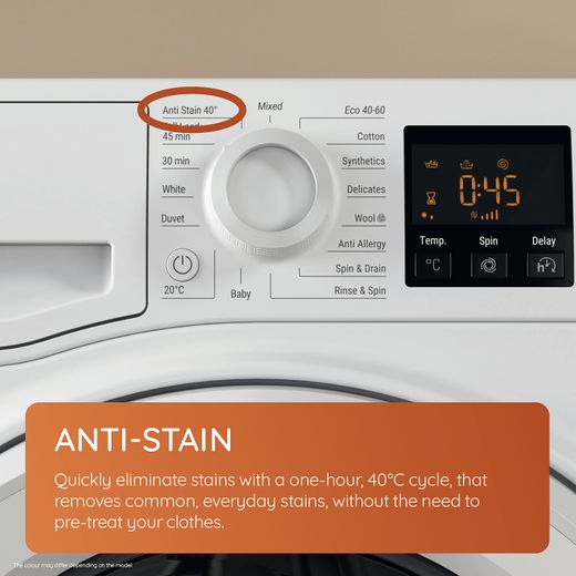 Hotpoint NSWM 7469 W UK 7kg Washing Machine with 1400 rpm - White - Annotation - Anti-Stain